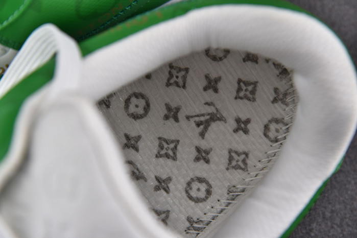 nike low air force 1 x green white