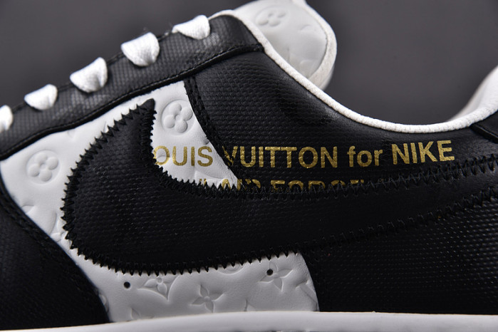 nike low air force 1 x black white