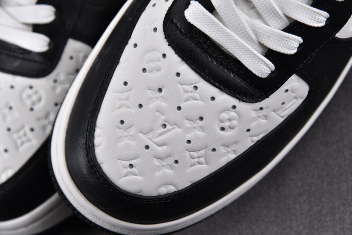 nike low air force 1 x black white