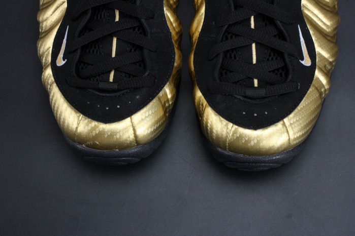 air foamposite pro “metallic gold” black mens 624041-701