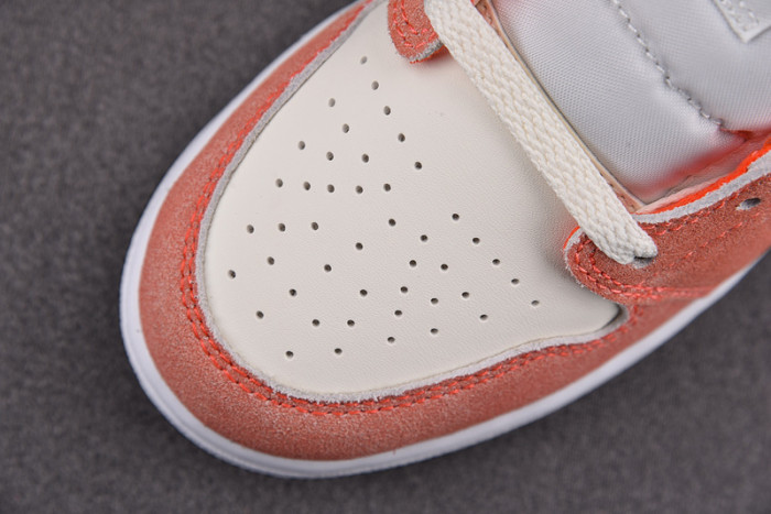 air jordan 1 mid se orange suede dv1336-800