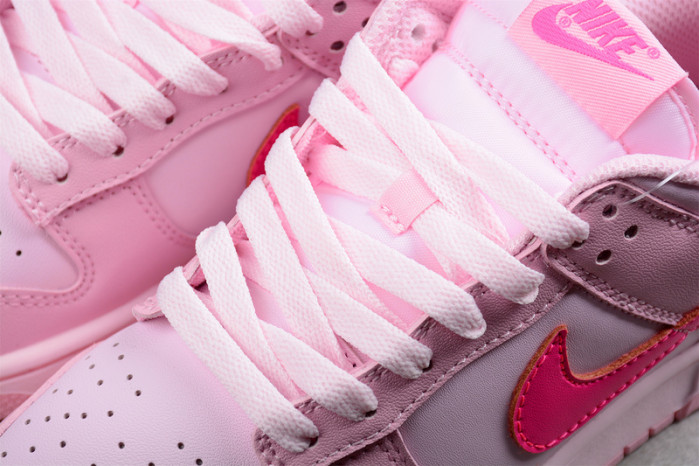 nike dunk low triple pink dh9756-600