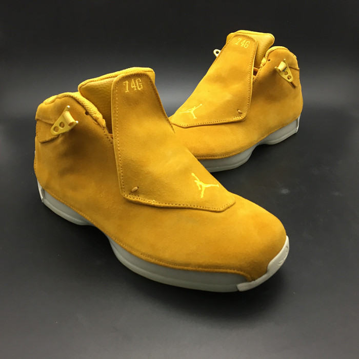 air jordan 18 yellow suede aa2494-701