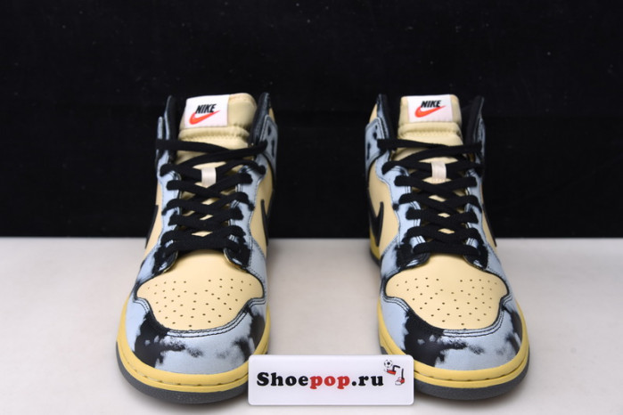 nike dunk high 1985 black acid wash dd9404-700