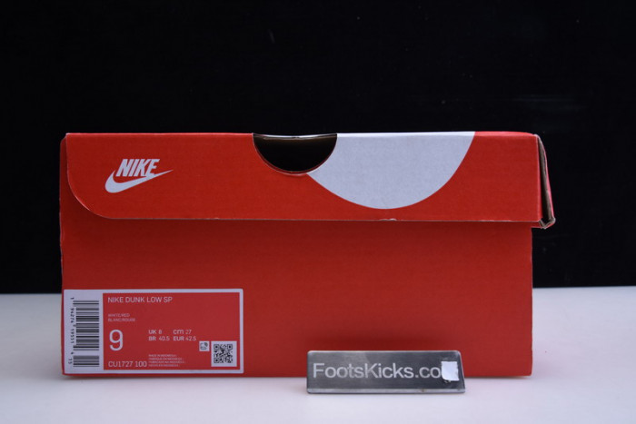 nike dunk low university red cu1727-100