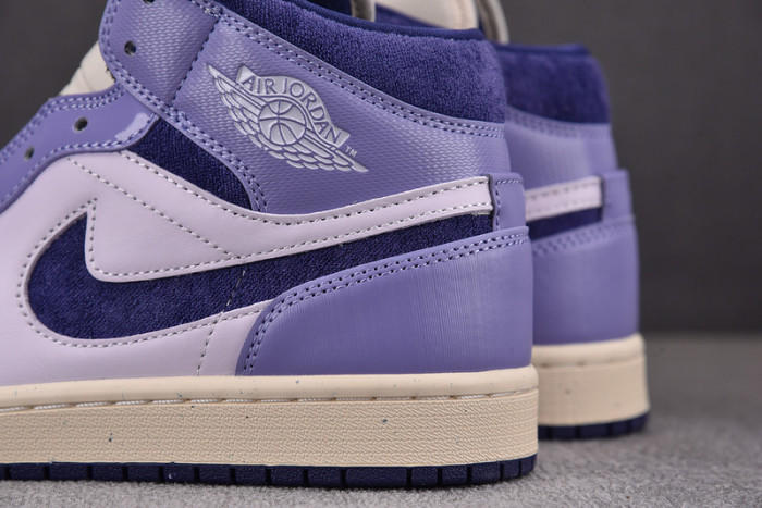 air jordan 1 mid se chenille sky j light purple dz3745-500