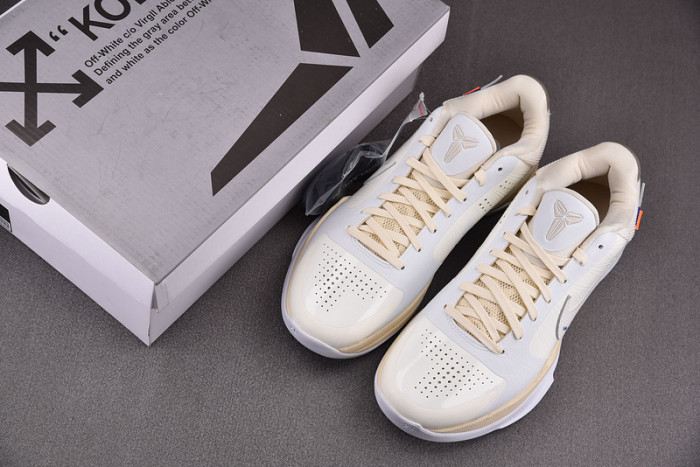 nike kobe 5 protro undefeated rice white db4796-101
