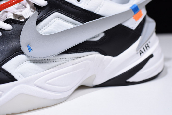 ofw x nike m2k tekno black ,white a03108 062