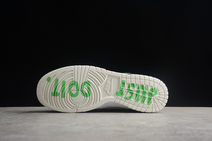 nike dunk low disrupt 2 just do it snakeskin green dv1491-101