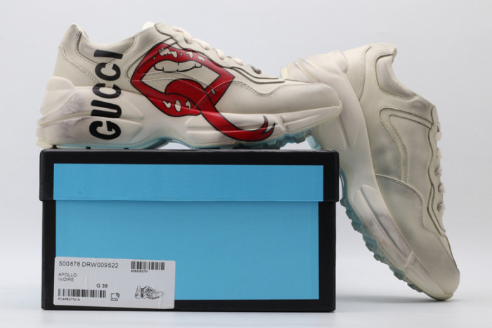 g*u*i rhyton vintage trainer sneaker 576965 drw00 9555