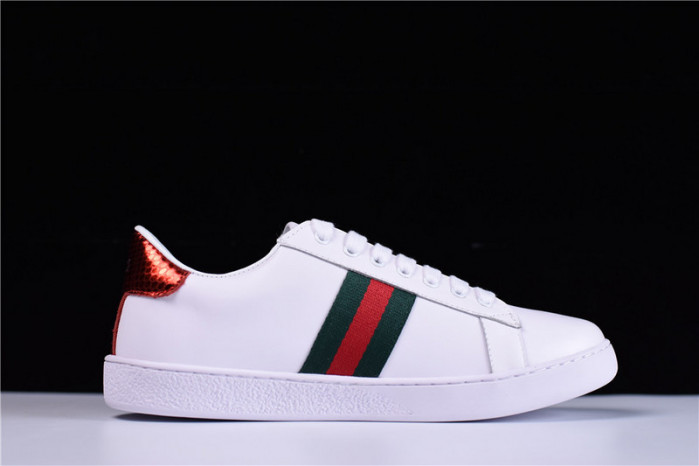g*u*i ace embroidered low-top sneaker with gg logo