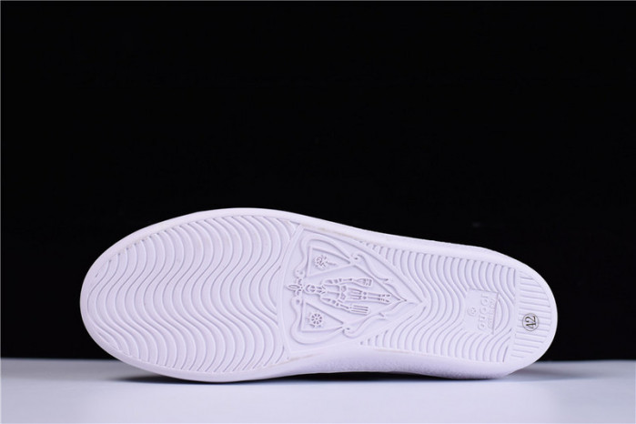 g*u*i ace embroidered low-top sneaker with gg logo