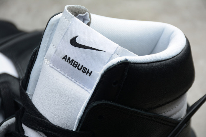 nike sb dunk high ambush black white cu7544-001