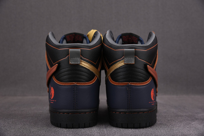 gundam x nike sb dunk high "banshee" dh7717-400