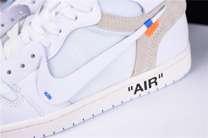 ofw air jordan 1 retro high white aq0818-100