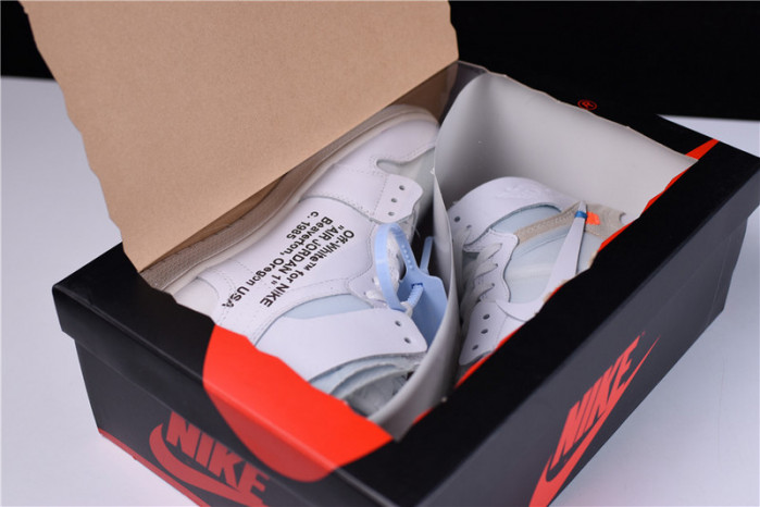 ofw air jordan 1 retro high white aq0818-100