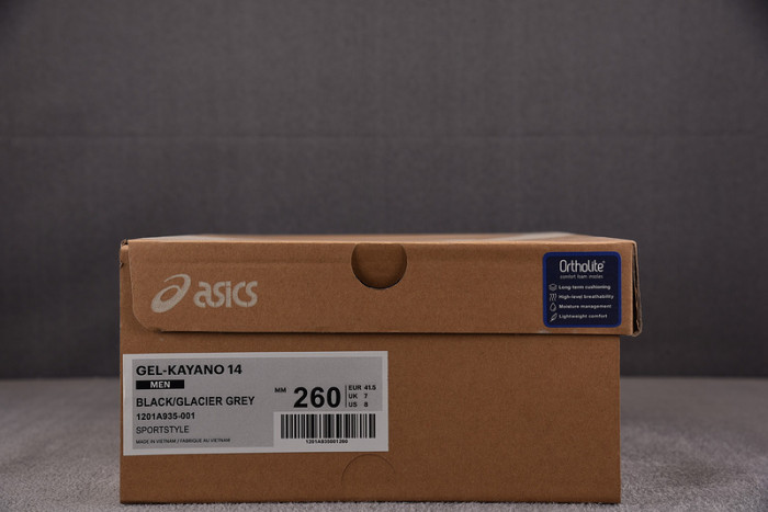 As*ic*s gel-kayano 14 black glacier grey silver 1201a935-001