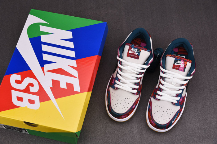 nike sb dunk low pro parra abstract art dh7695-600