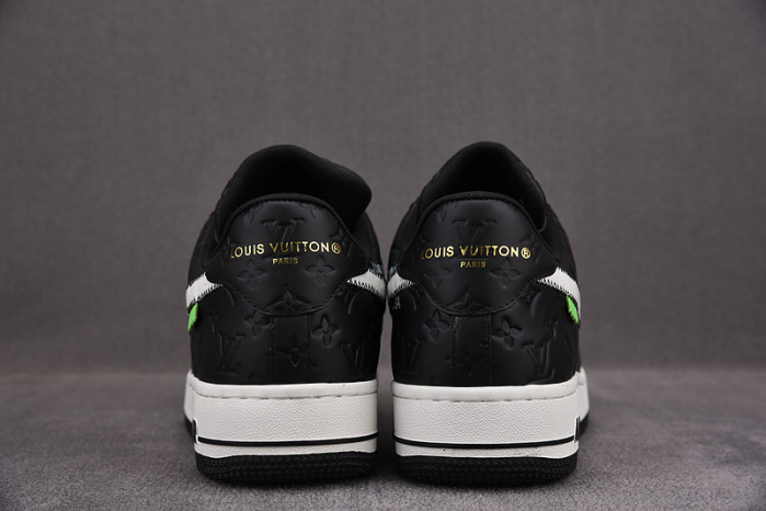 nike low air force 1 x black
