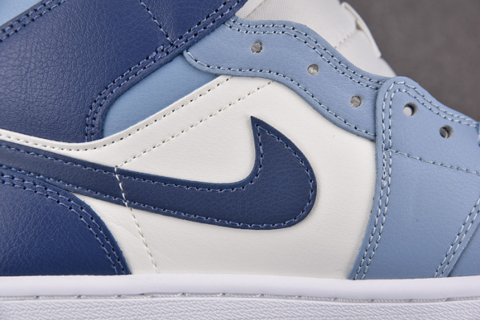 air jordan 1 mid womens blue bq6472-140